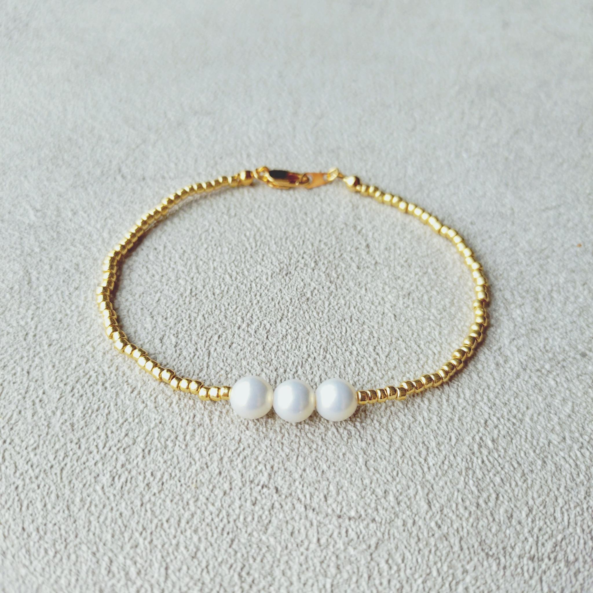 Beads Bracelet（6mmパール）
